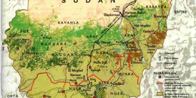 नक्शे के भूगोल सूडान